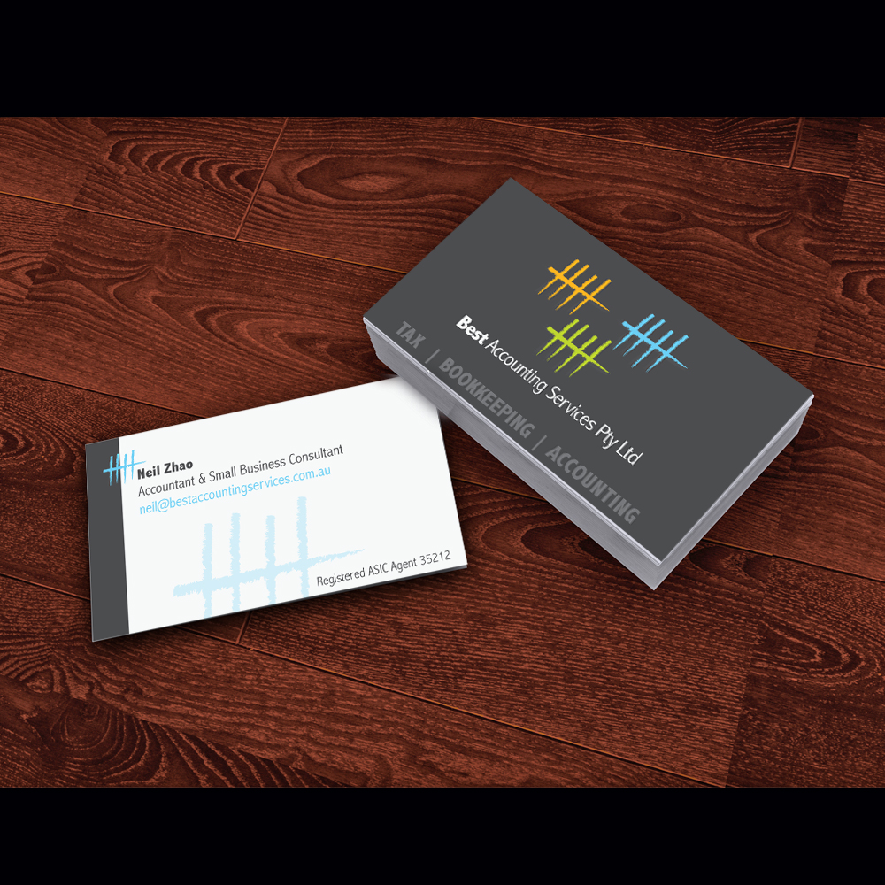 Business Card Design by WholeBranding® for Best Accounting Services Pty Ltd | Design #4805669