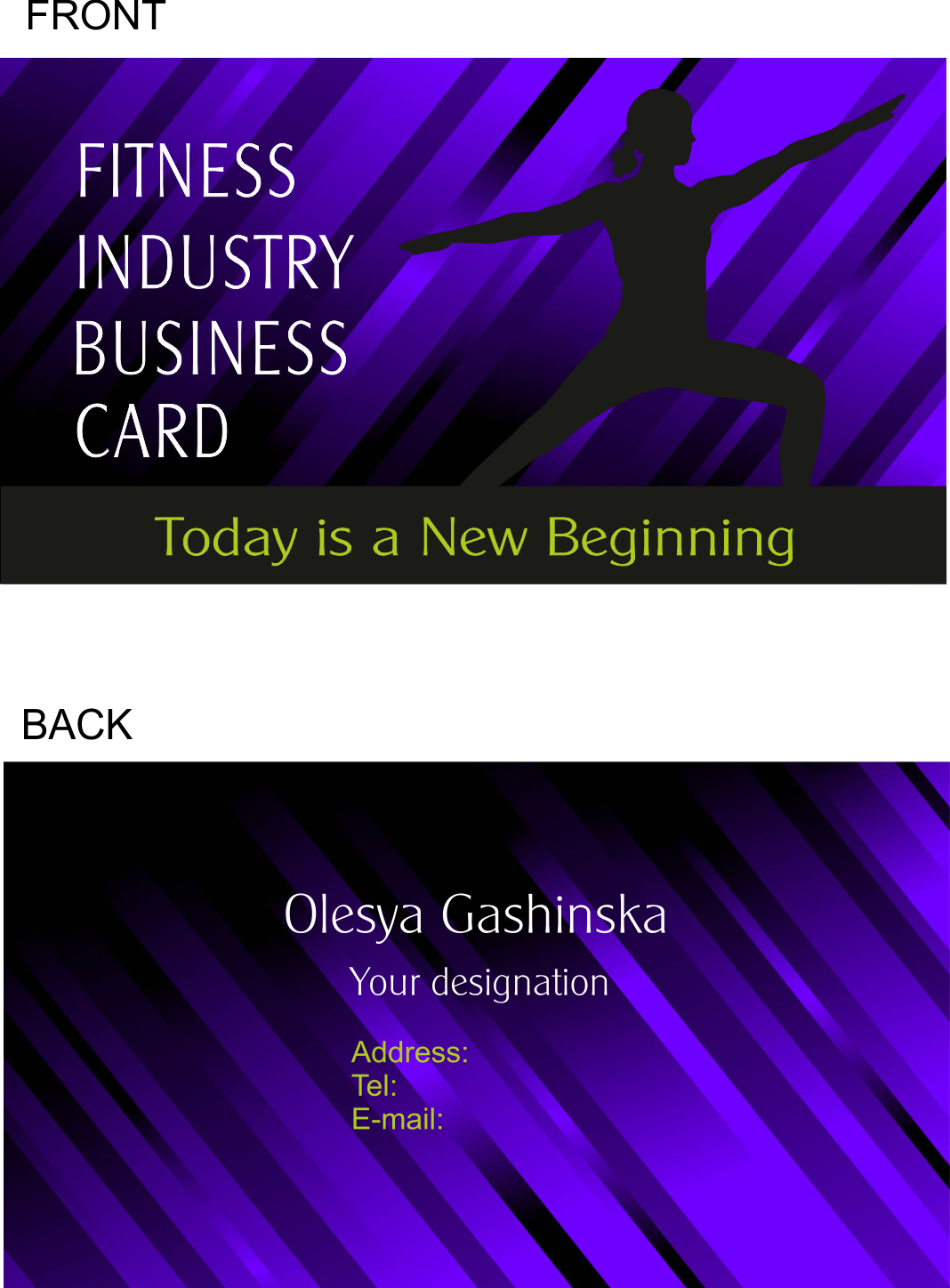 Business Card Design by Radmila for this project | Design #4770872