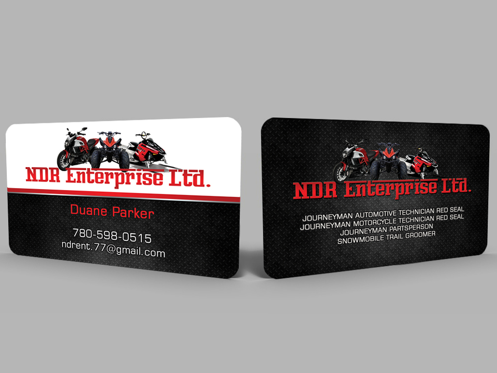Business Card Design by Hardcore Design for NDR Enterprise Ltd  | Design #10308760