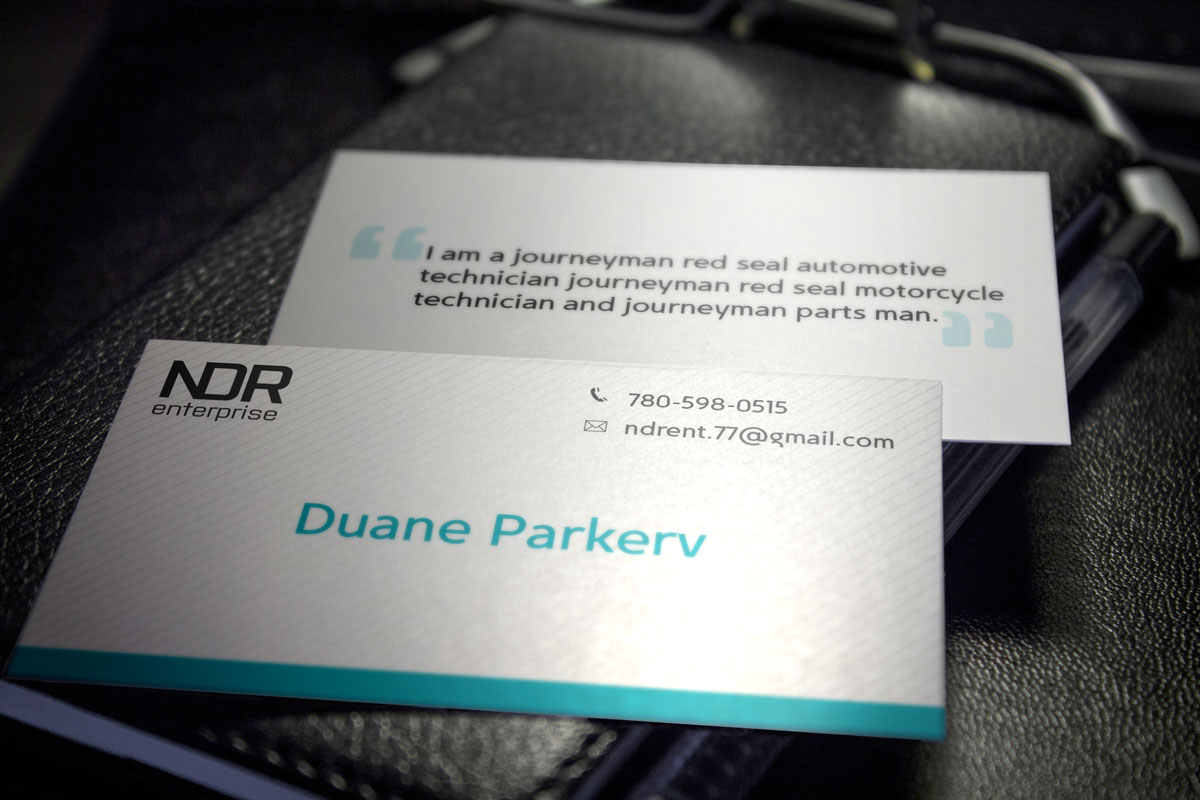 Diseño de Tarjeta de Presentación por zahidryk para NDR Enterprise Ltd  | Diseño #4785201