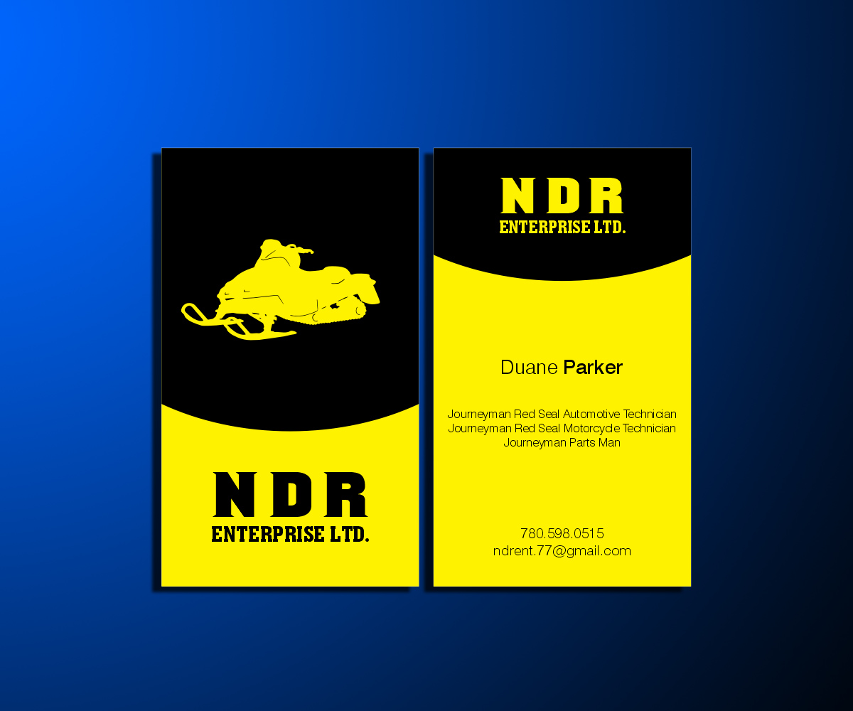 Diseño de Tarjeta de Presentación por DZINO para NDR Enterprise Ltd  | Diseño #4790543