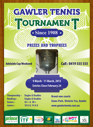 Poster for a 100 y.o. Tennis Tournament | Diseño de Póster por Sbss