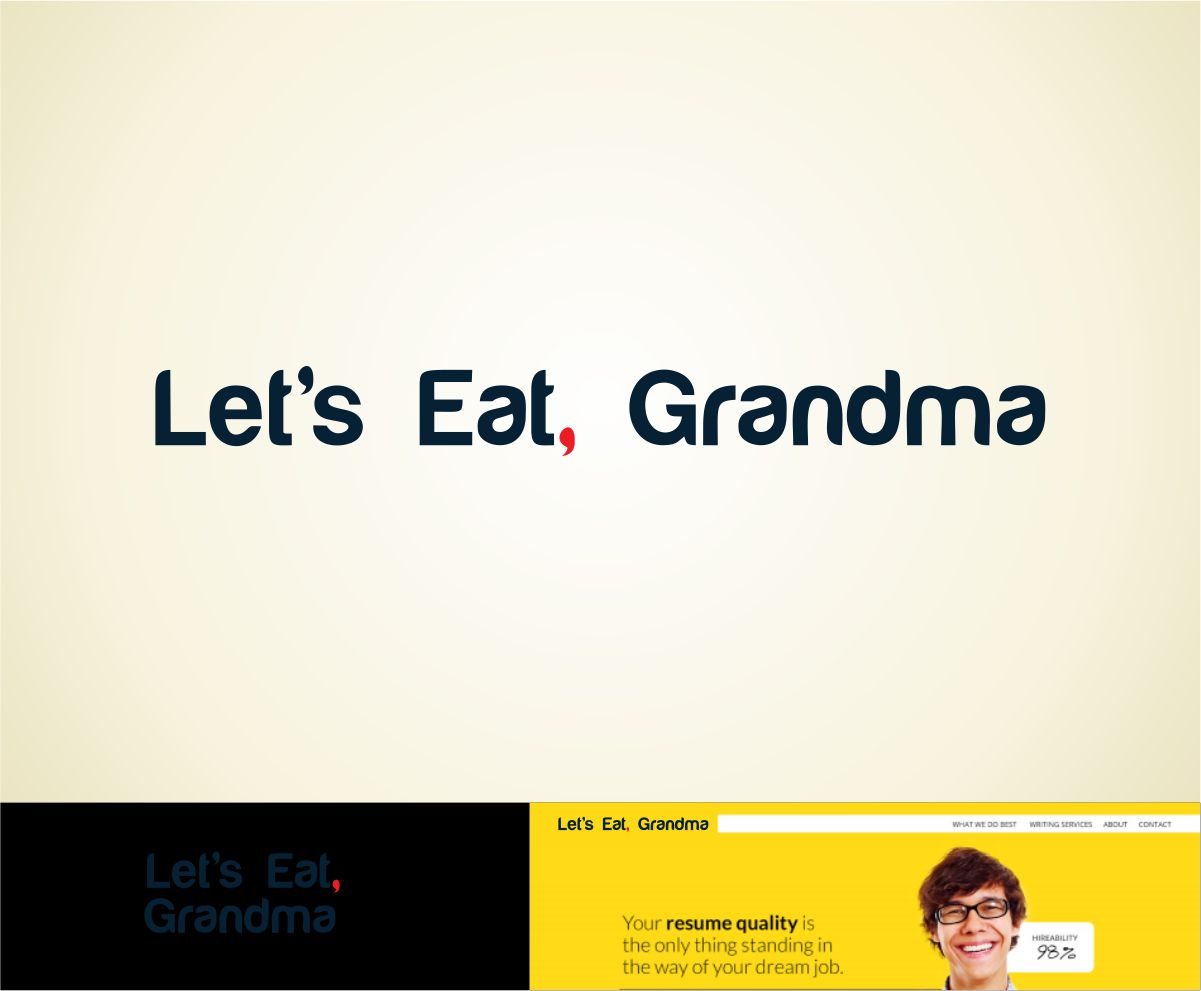Logo Design by vta for Let''s Eat, Grandma | Design #4793004