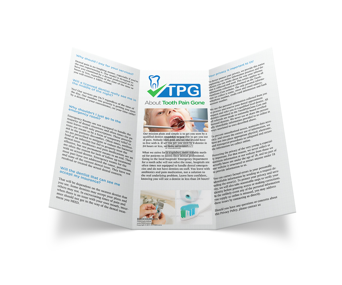 Design de Brochure par TheAlexReport pour Chamberlain Dental | Design #4844227
