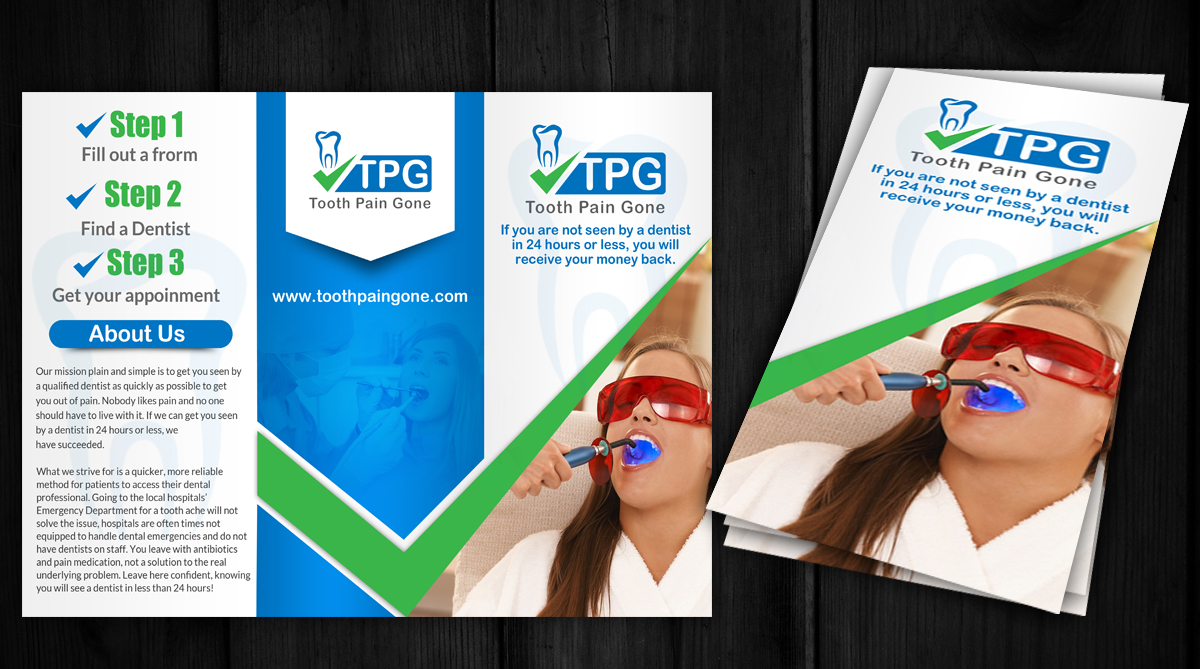 Diseño de Brochure por ESolz Technologies para Chamberlain Dental | Diseño #4773821