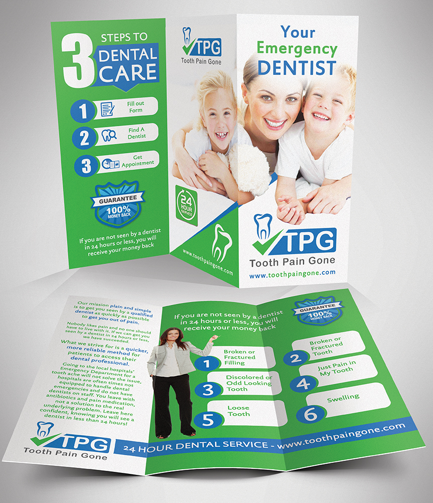Brochure Design by creationz2011 for Chamberlain Dental | Design #4857480