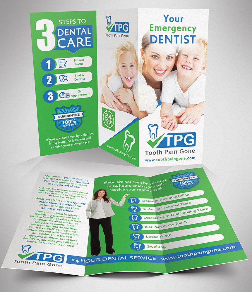 Brochure Design by creationz2011 for Chamberlain Dental | Design #4857894