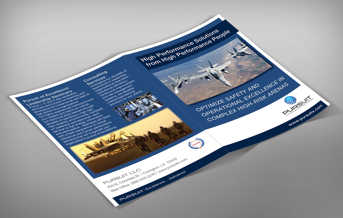 Brochure Design by Ekanite for Pursuit LLC | Design #1356895