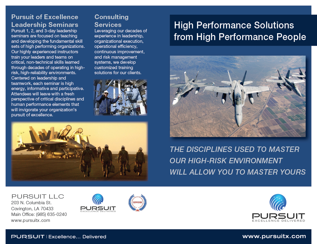 Broschüren-Design von Ekanite für Pursuit LLC | Design #1393857