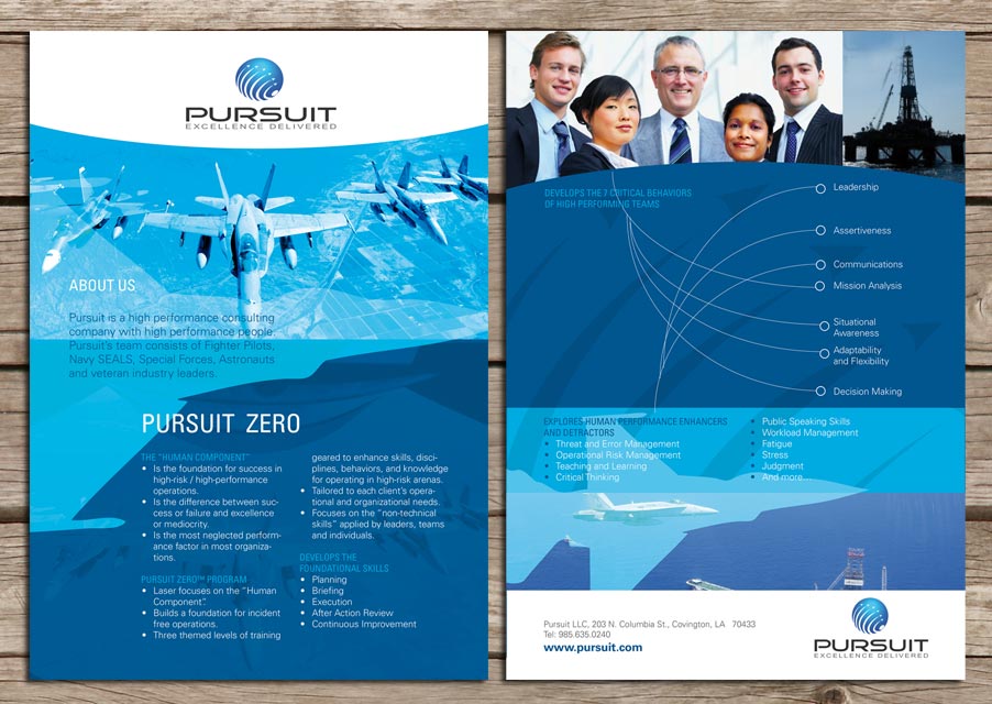 Design de Brochure par san011 pour Pursuit LLC | Design #1366126