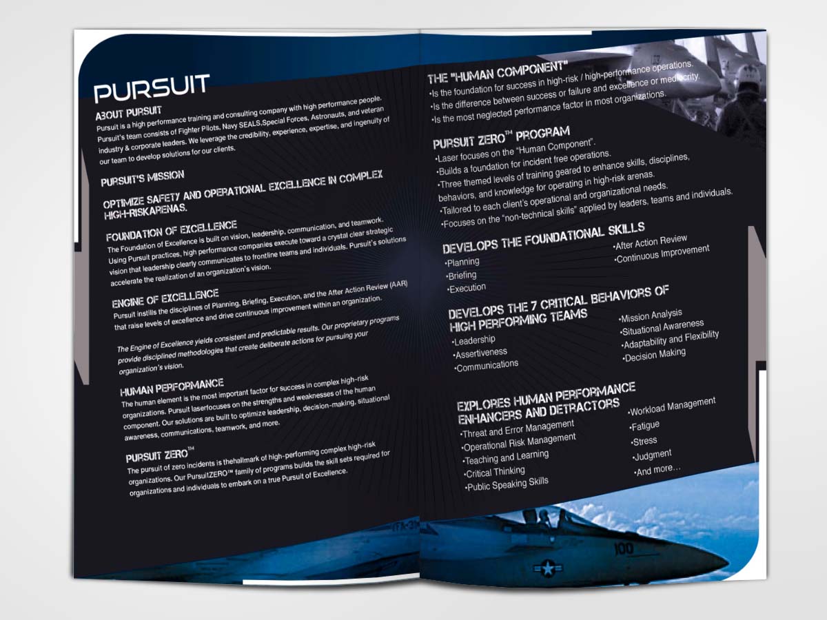 Design de Brochure par The Dabhand pour Pursuit LLC | Design #1361887