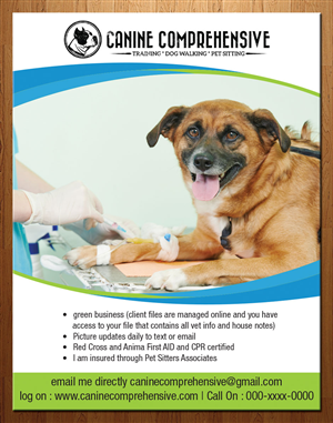 Design de Flyer par theblueart pour Canine Comprehensive | Design : #4775806