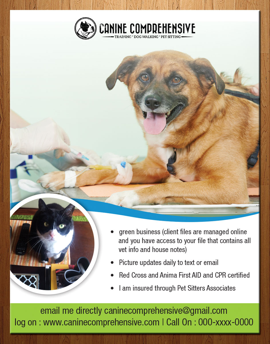 Design de Flyer par theblueart pour Canine Comprehensive | Design #4775807