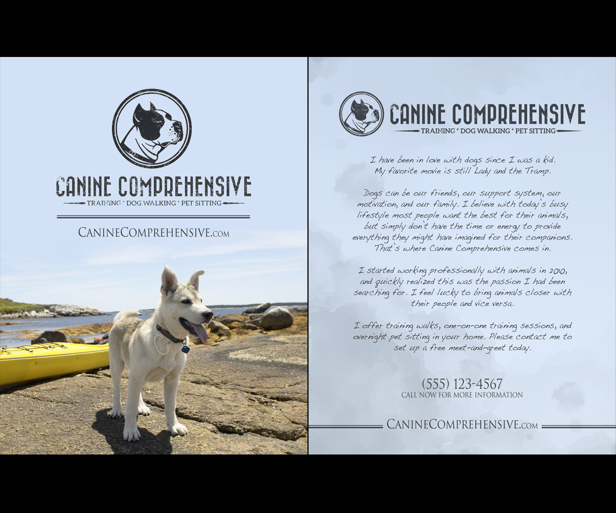 Design de Flyer par Brian Ellis pour Canine Comprehensive | Design #4769764