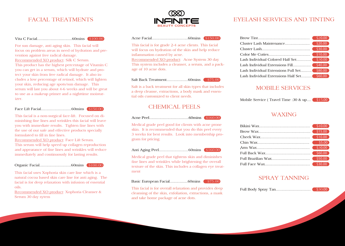 Menu Design by ahtdesigns for this project | Design #4799409