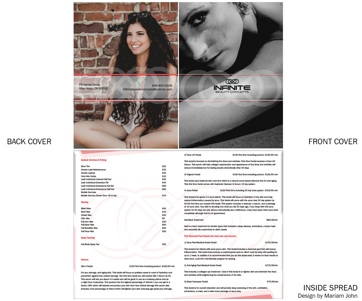 Menu Design by Mariam John for this project | Design #4775043