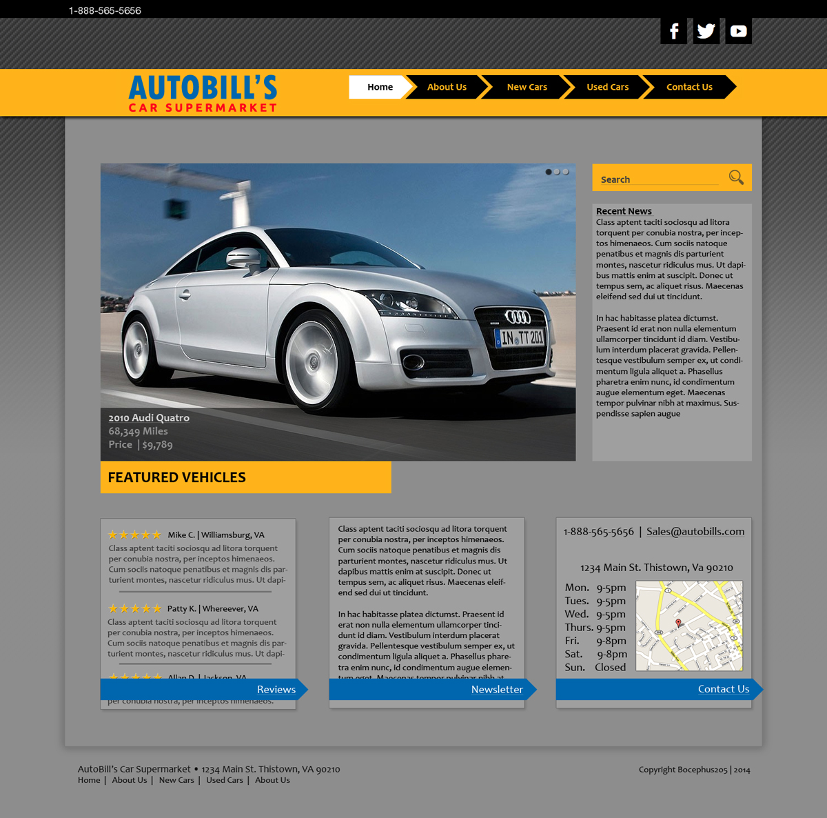 Web Design by bocephus205 for this project | Design #4771145
