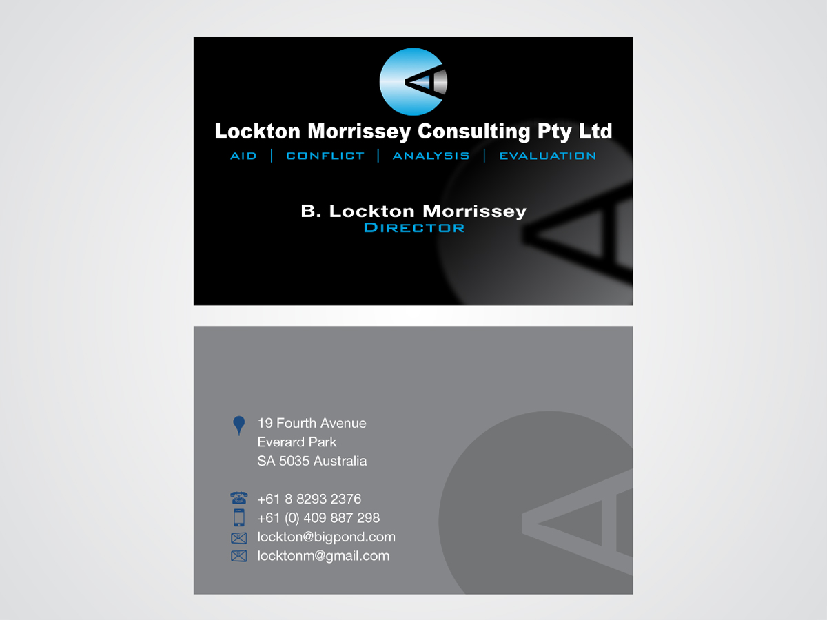 Business Card Design by Arnett for this project | Design #1354865