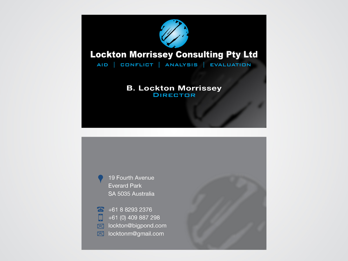 Business Card Design by Arnett for this project | Design #1354877