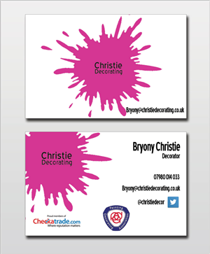 Business Card Design by Lanka Ama for Christie Decorating  | Design: #4779084