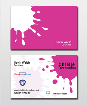Business Card Design by Lanka Ama for Christie Decorating  | Design: #4779089