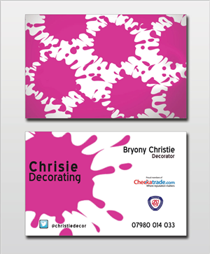 Business Card Design by Lanka Ama for Christie Decorating  | Design: #4779091