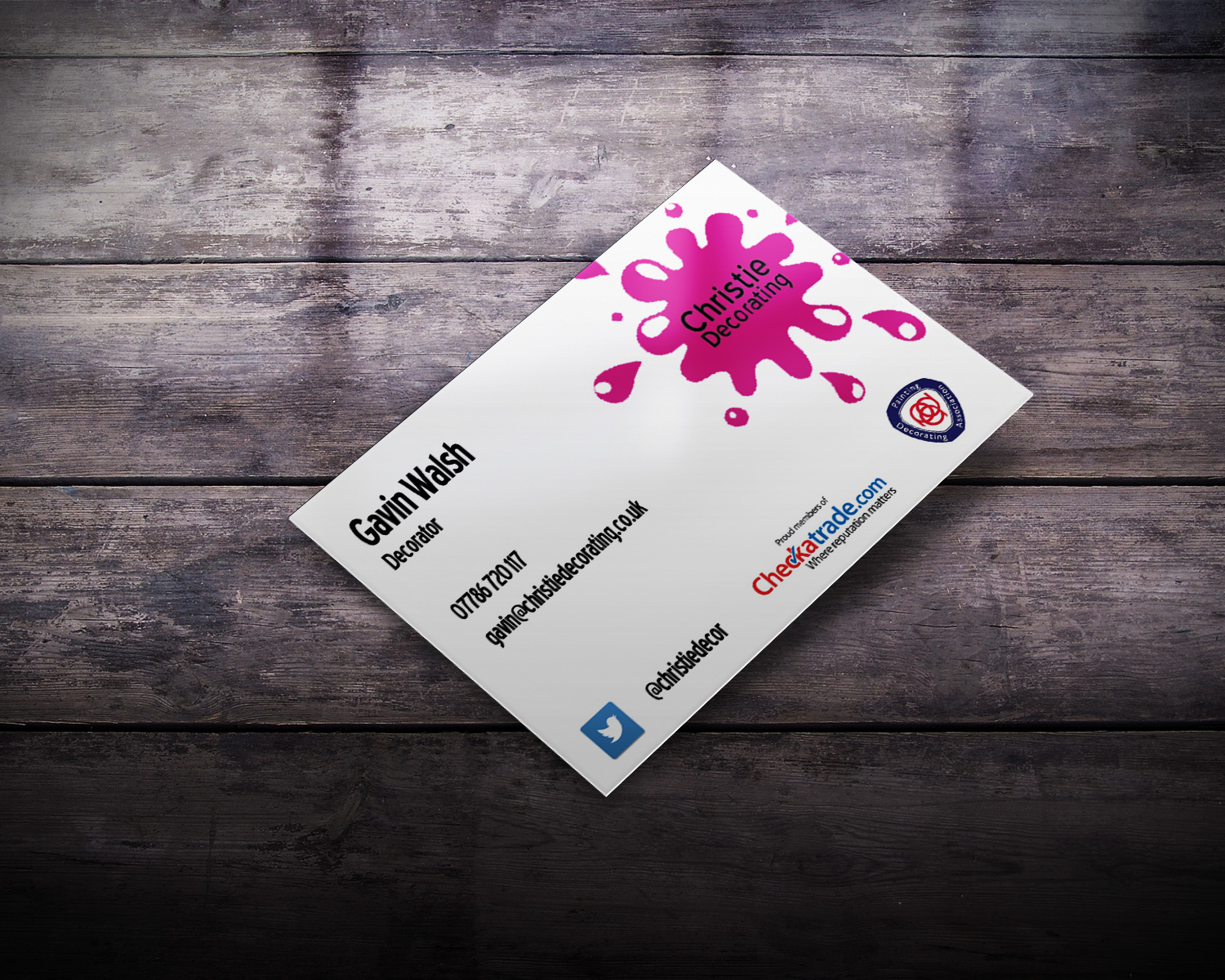 Business Card Design by Lanka Ama for Christie Decorating  | Design #4779095