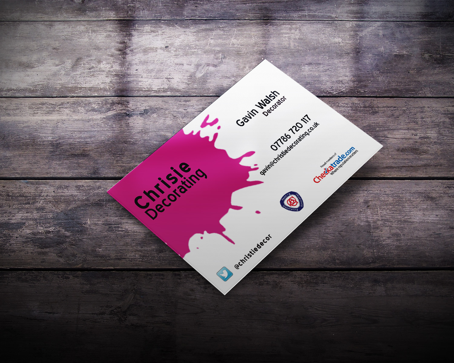 Diseño de Tarjeta de Presentación por Lanka Ama para Christie Decorating  | Diseño #4779102