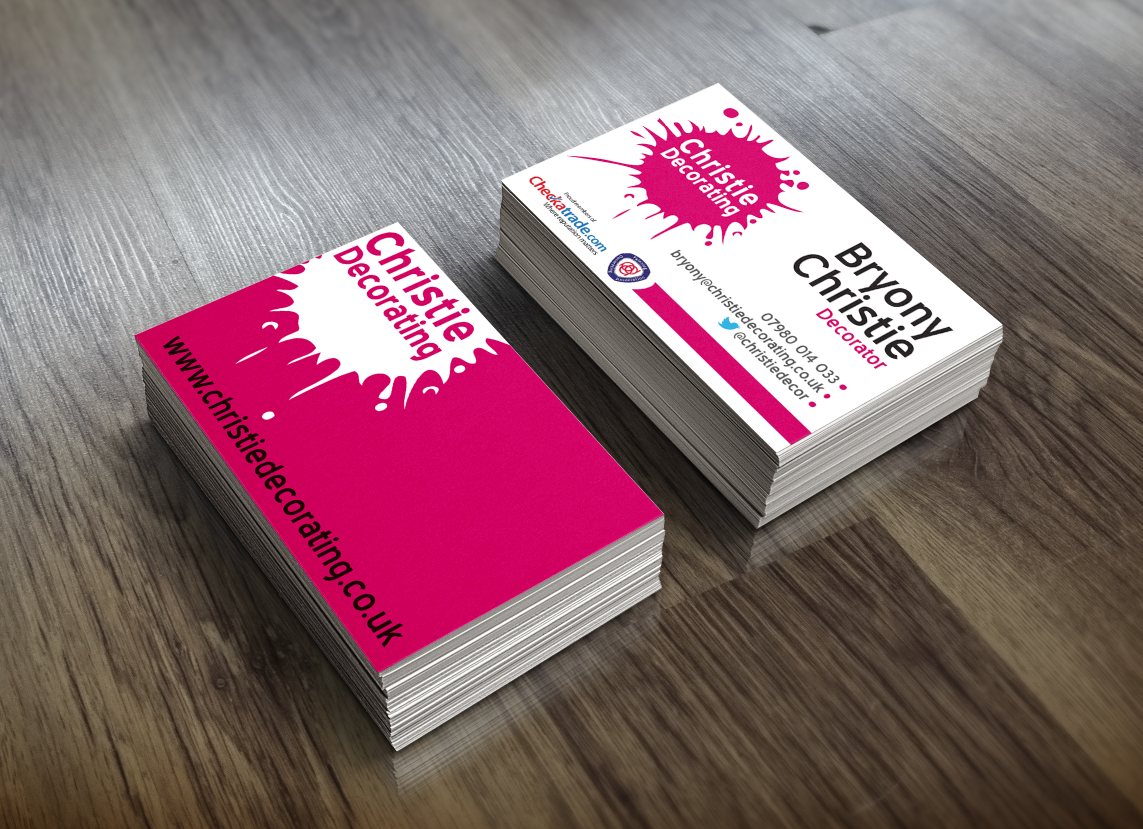 Business Card Design by Hans Blanc for Christie Decorating  | Design #4789868