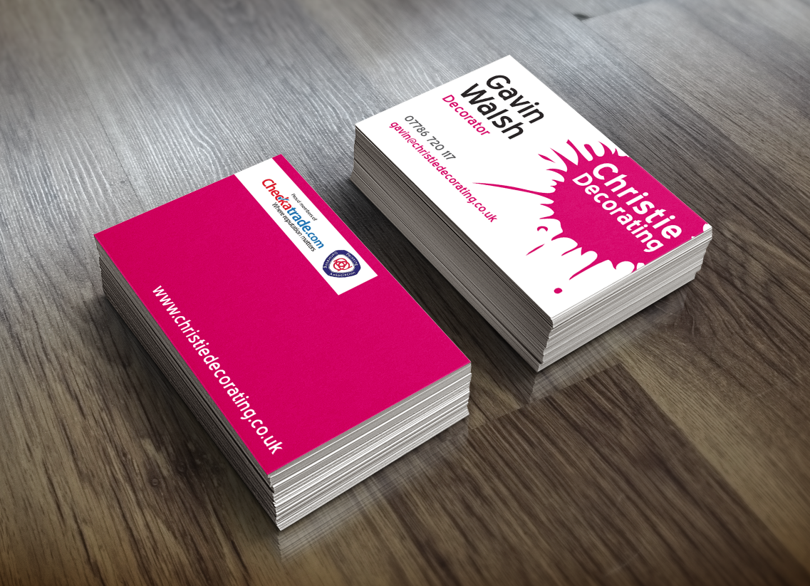 Business Card Design by Hans Blanc for Christie Decorating  | Design #4789968