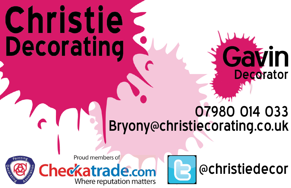 Diseño de Tarjeta de Presentación por Orion's Finest para Christie Decorating  | Diseño #4803973