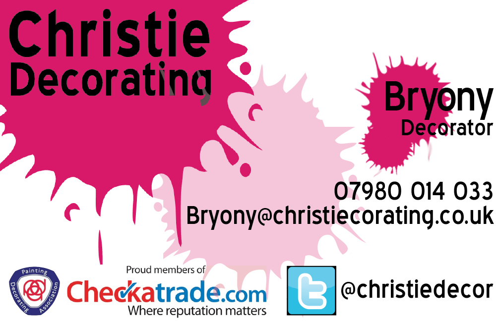 Diseño de Tarjeta de Presentación por Orion's Finest para Christie Decorating  | Diseño #4814872