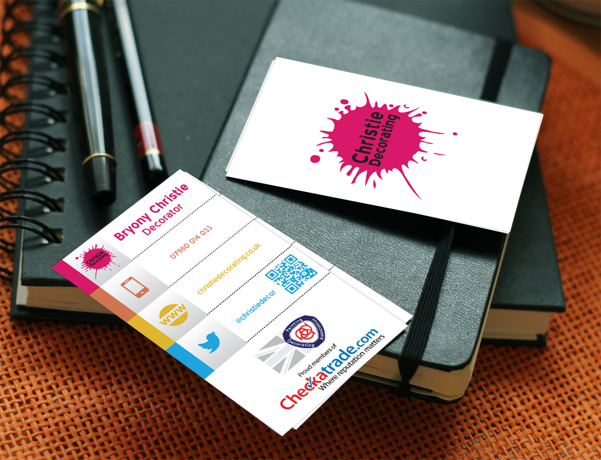 Business Card Design by CreateON for Christie Decorating  | Design #4809457