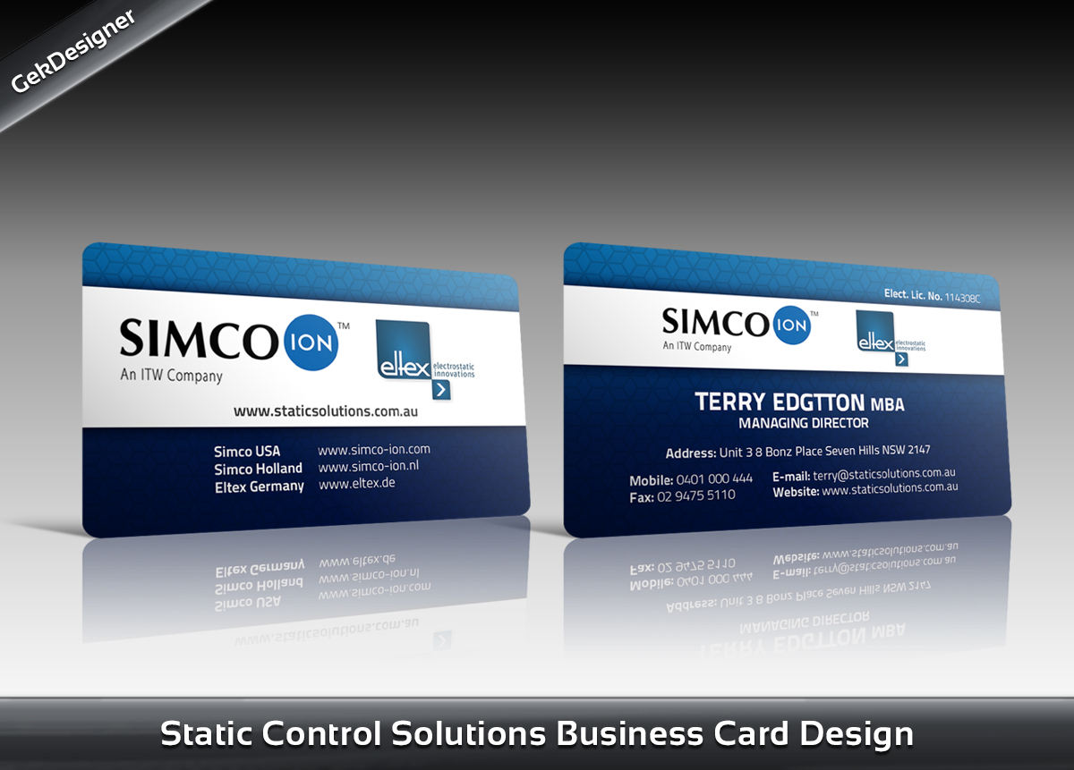 Business Card Design by gekgrfx for this project | Design #1355923