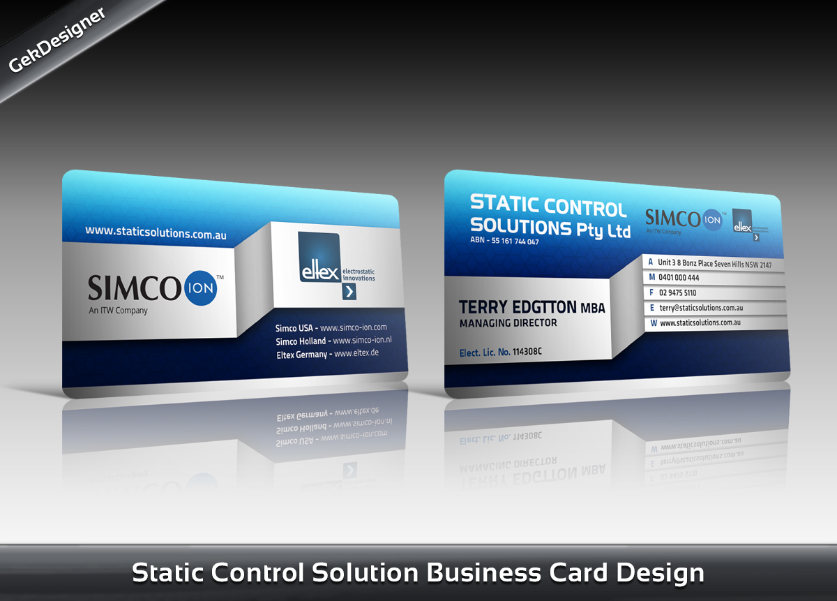 Business Card Design by gekgrfx for this project | Design #1358679