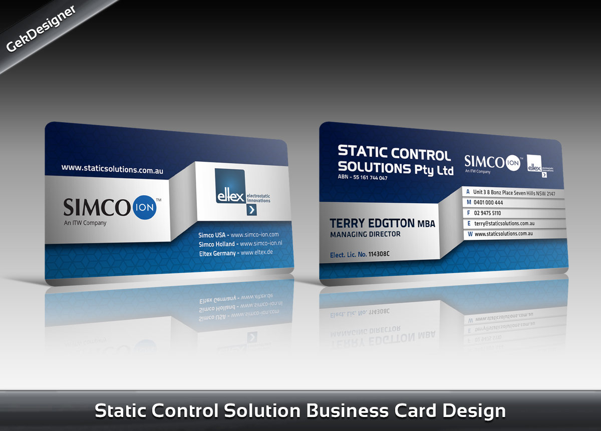 Business Card Design by gekgrfx for this project | Design #1358682