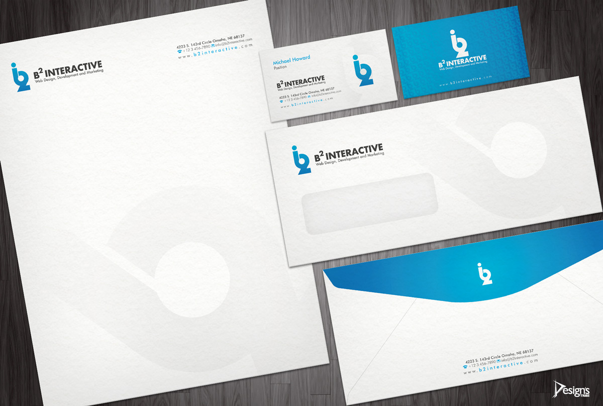 Design de Papeterie par DesignsTRIBE pour B2 Interactive | Design #1365946