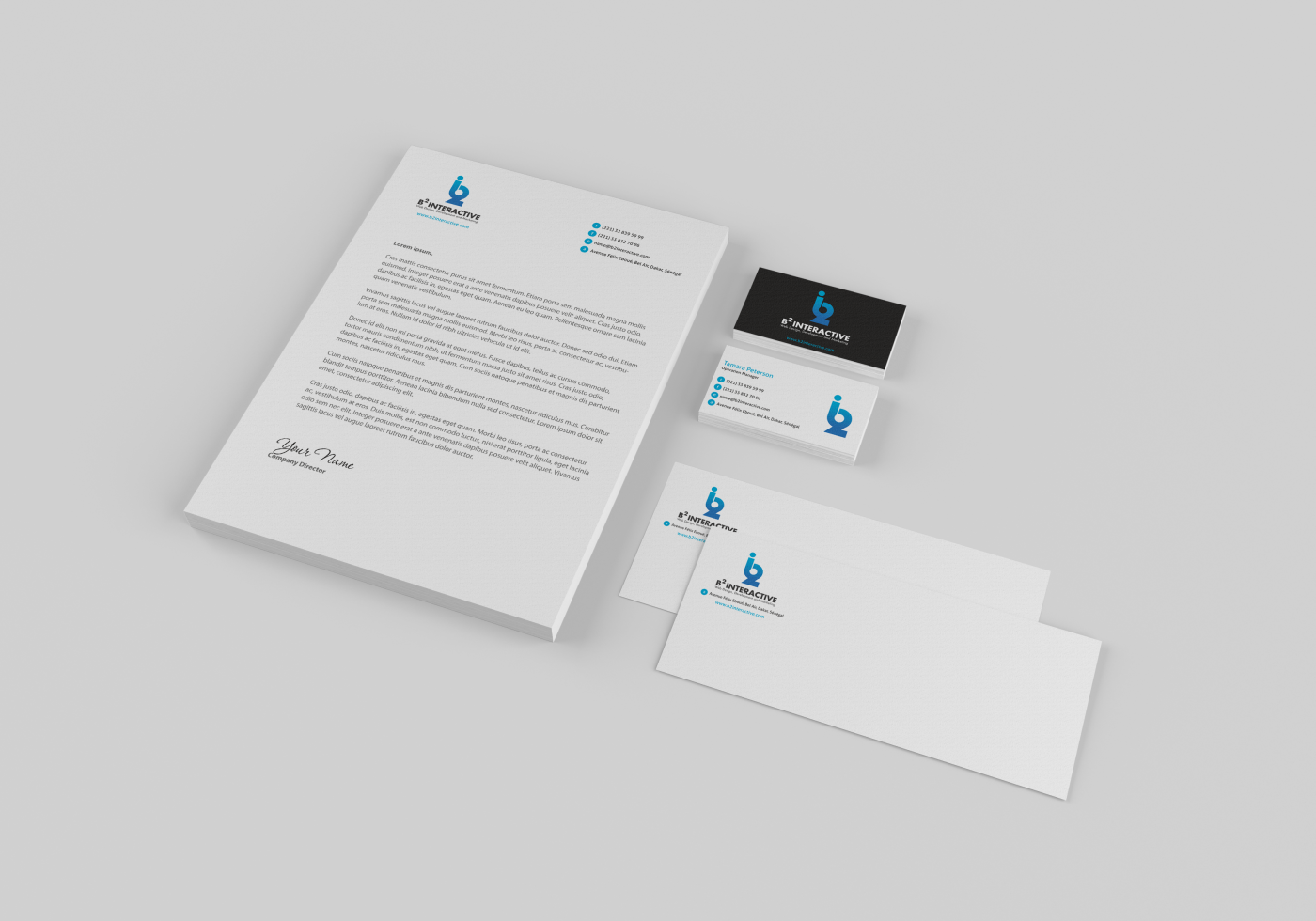 Design de Papeterie par HYPdesign pour B2 Interactive | Design #1360678