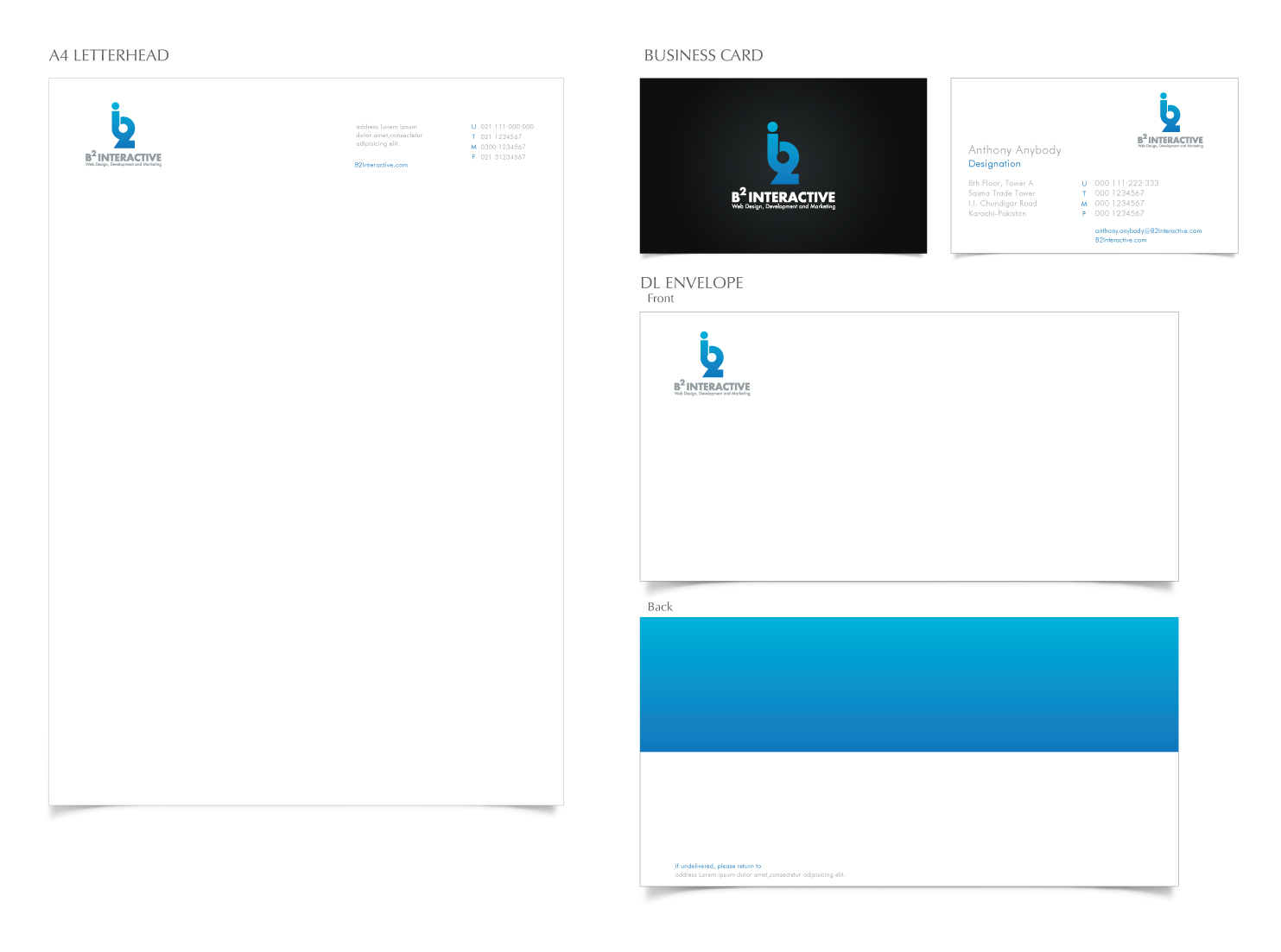 Design de Papeterie par shahroozkhatri pour B2 Interactive | Design #1359734