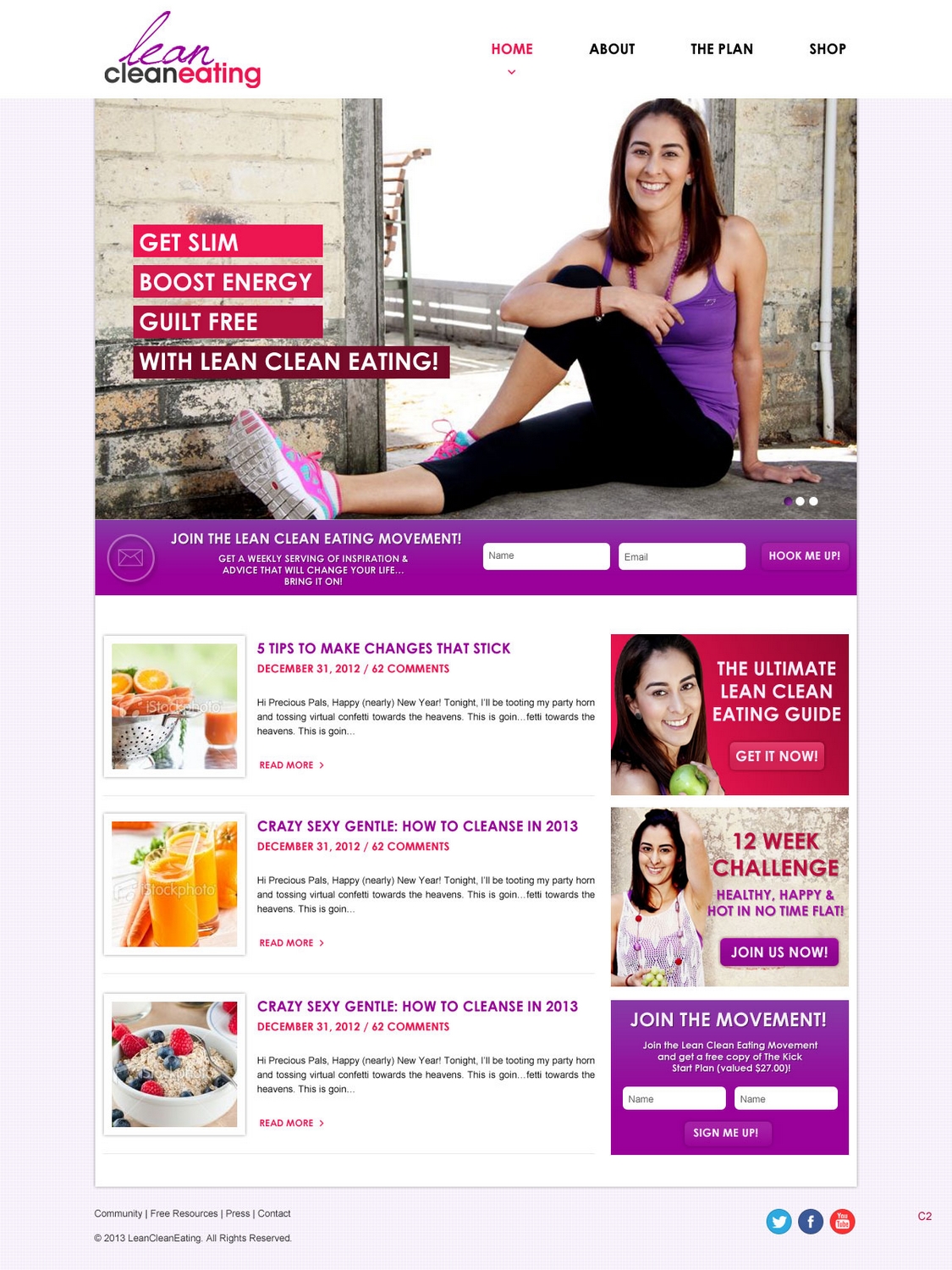 Diseño Web por pb para Lean Clean Eating | Diseño #1353214