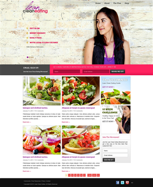 Web Design by pb for Lean Clean Eating | Design: #1353217