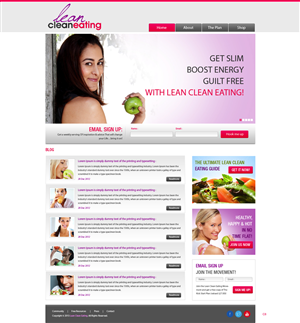 Web Design by pb for Lean Clean Eating | Design: #1353221