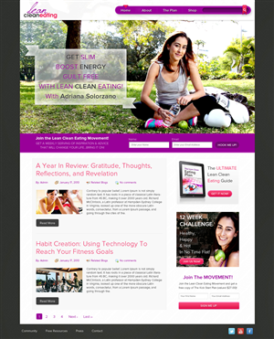 Web Design by OM for Lean Clean Eating | Design: #1376829