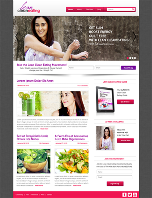 Web-Design von OM für Lean Clean Eating | Design #1376883