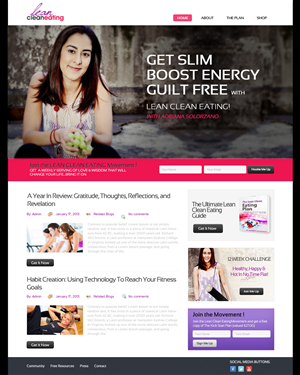 Web Design by OM for Lean Clean Eating | Design: #1376893