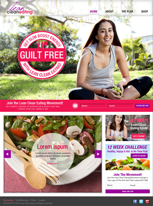 Web-Design von Creative Usha für Lean Clean Eating | Design #1383301
