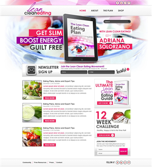 Web Design by TechWise for Lean Clean Eating | Design: #1360619