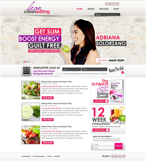 Web Design by TechWise for Lean Clean Eating | Design: #1367660