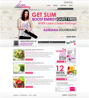 Web Design by TechWise for Lean Clean Eating | Design: #1367662