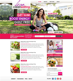 Web Design by TechWise for Lean Clean Eating | Design: #1383336